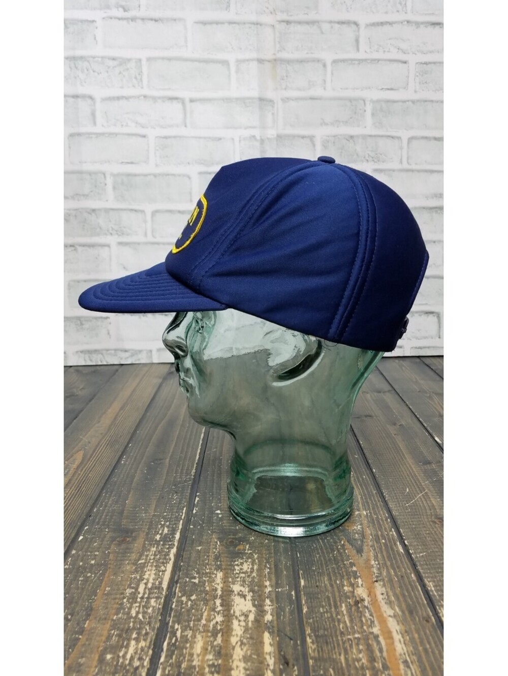 Vintage - BARN INC. Logo Patch BLUE Wear Guard Work Clothes Farm Truck Hat Cap - Picture 3 of 9